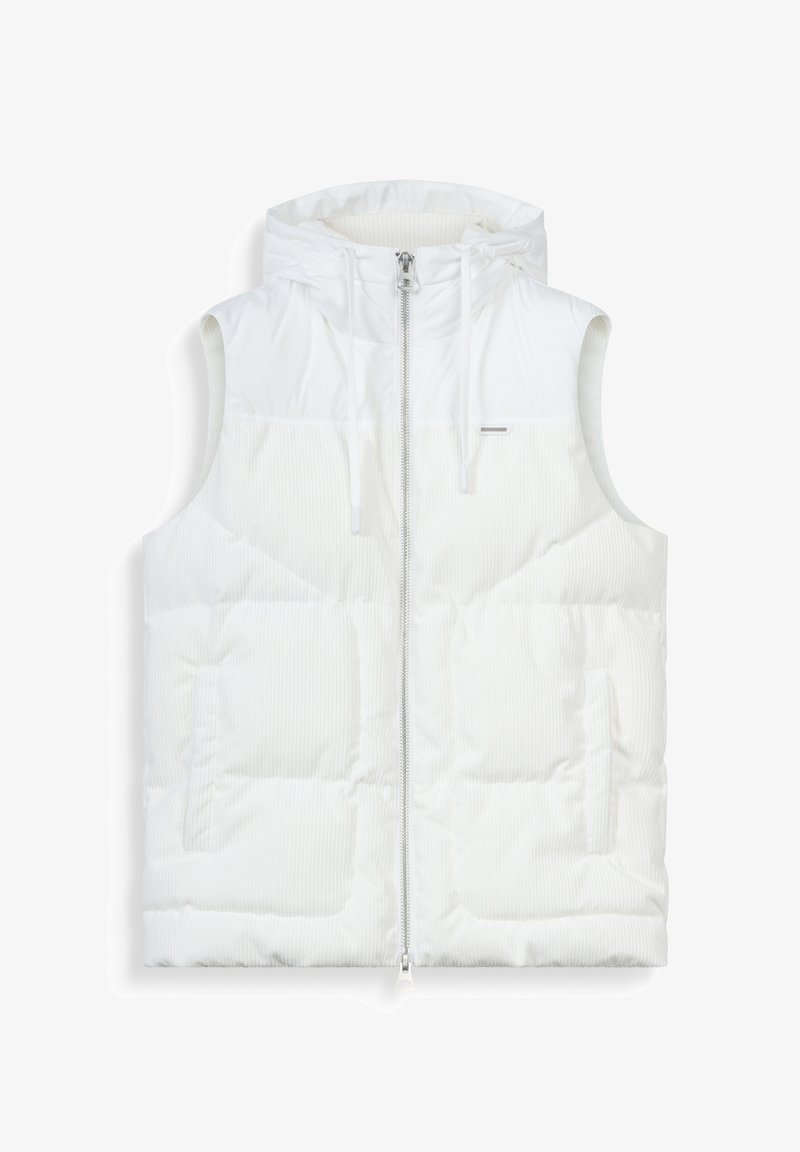 Antony Morato REGULAR FIT AND TECHNO AS CONTRAST WITH SORONA AND LOGO - Bodywarmer - white