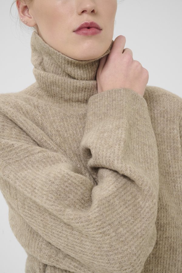 ALPHA  - Jumper - warm sand melange4