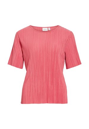 VILA, Short Sleeved VIPLISA Pleated - Blouse - holly berry