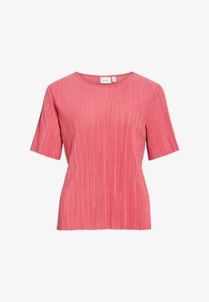 VILA, Short Sleeved VIPLISA Pleated - Blouse - holly berry