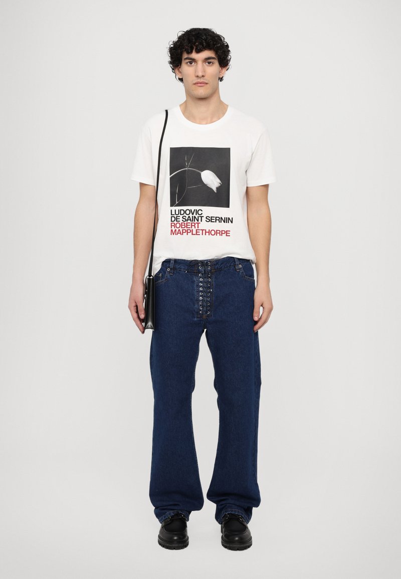 Ludovic de Saint Sernin MAPPLETHORPE UNISEX - T-shirt imprimé - white/tulip print