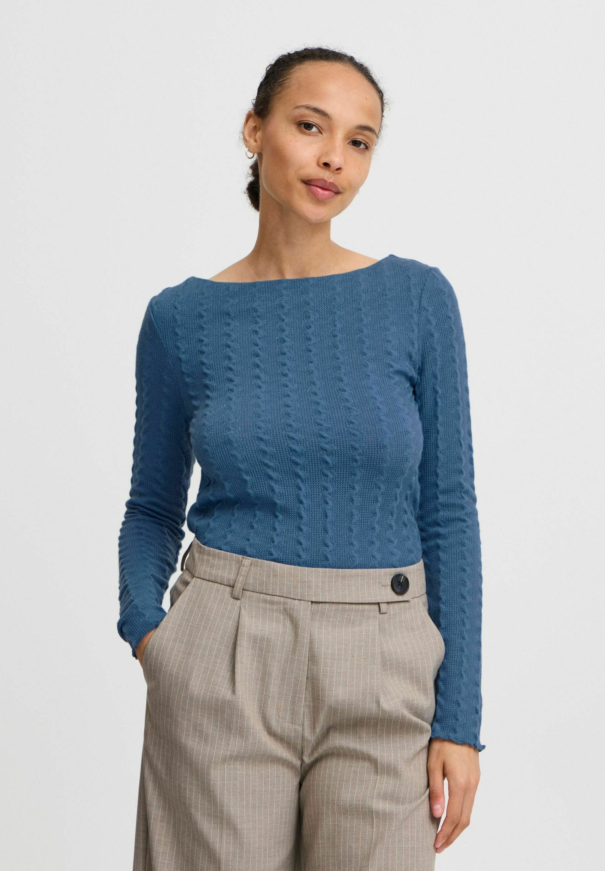 売れ筋商品|||ビーヤング ニット&セーター レディース アウター BYTHEANA - Jumper - blue horizon melange b.young BYTHEANA - Jumper - blue horizon melange/blue - Zalando