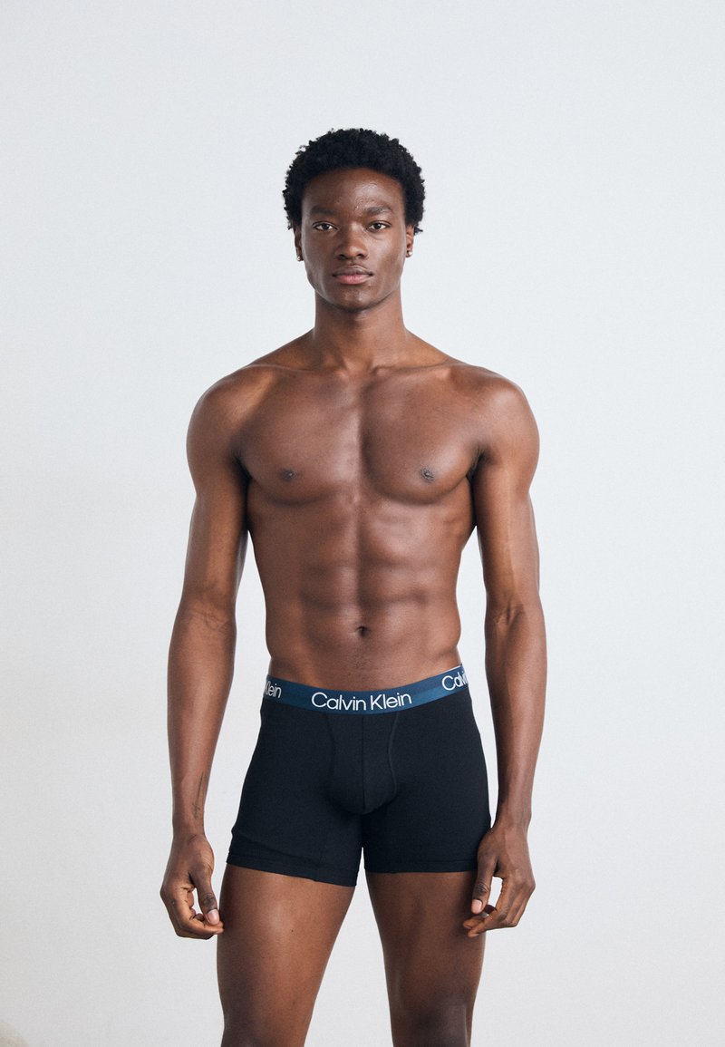 Calvin Klein Underwear BOXER BRIEF 3 PACK MODERN STRUCTURE COTTON - Boxer alsónadrág - navy stone/juneberry/zinc