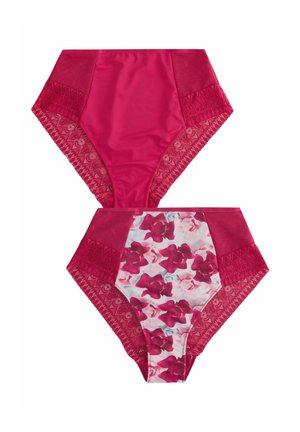 2 PACK FLORAL HIGH WAIST KNICKERS - Slip - pink