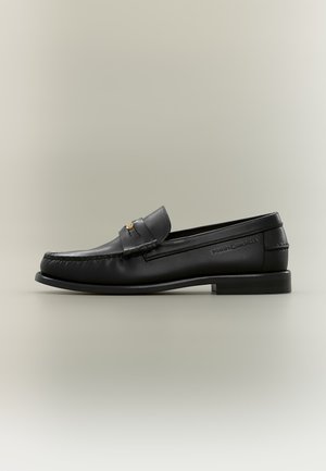 Tommy Hilfiger, HILFIGER BRUSHED LEATHER LOAFER - Chaussons - black