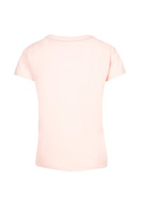 Light pink short-sleeve T-shirt made of cotton. Features a rounded neckline and a smooth texture, with no visible patterns or accents.