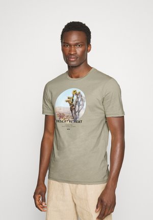 THINKING - T-shirt con stampa - light beige