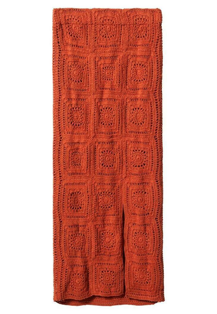 Mango Kokerrok oranje