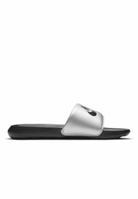 Nike Sportswear VICTORI ONE SLIDE - Natikači - black/metallic silver/black