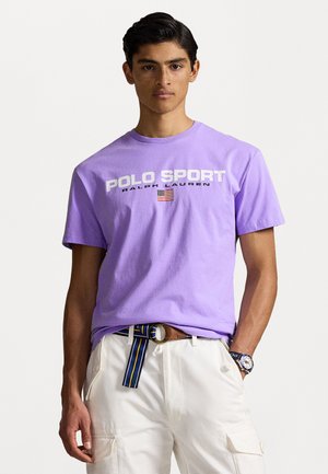 CLASSIC FIT POLO SPORT JERSEY T-SHIRT UNISEX - T-shirts med print - sky lavender/white