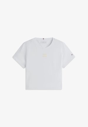 Tommy Hilfiger, TONAL FLAG - Обикновена тениска - white