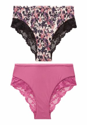 2 PACK HIGH RISE. - Briefs - animal print rose pink