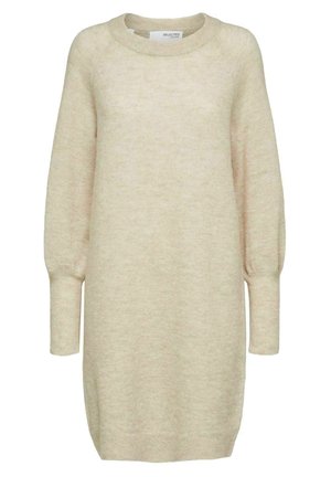 Selected Femme SLFLULU DRESS O NECK - Džemperkleita - birch