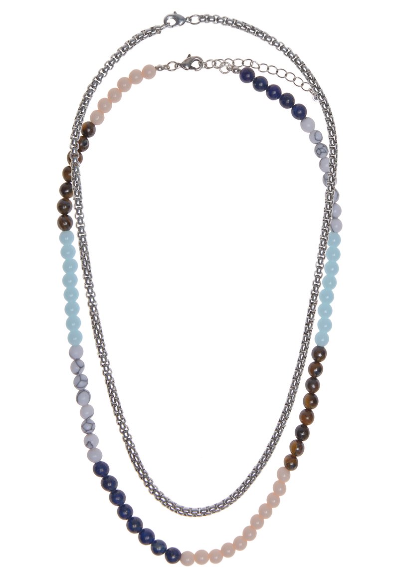 PULL&BEAR BEAD AND CHAIN PACK OF 2 Halskette silver coloured