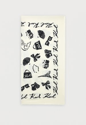 MONOGRAM SCARF - Écharpe - white/black