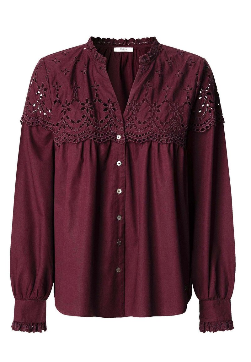 Pepe Jeans BERNADETTE - Blus - bordeaux red/röd - Zalando.se
