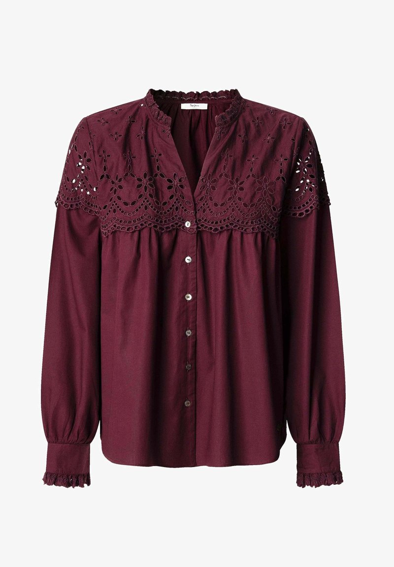 Pepe Jeans BERNADETTE - Blus - bordeaux red/röd - Zalando.se