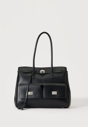 Gina Tricot, LARGE TOTE BAG - Чанта за пазаруване - black