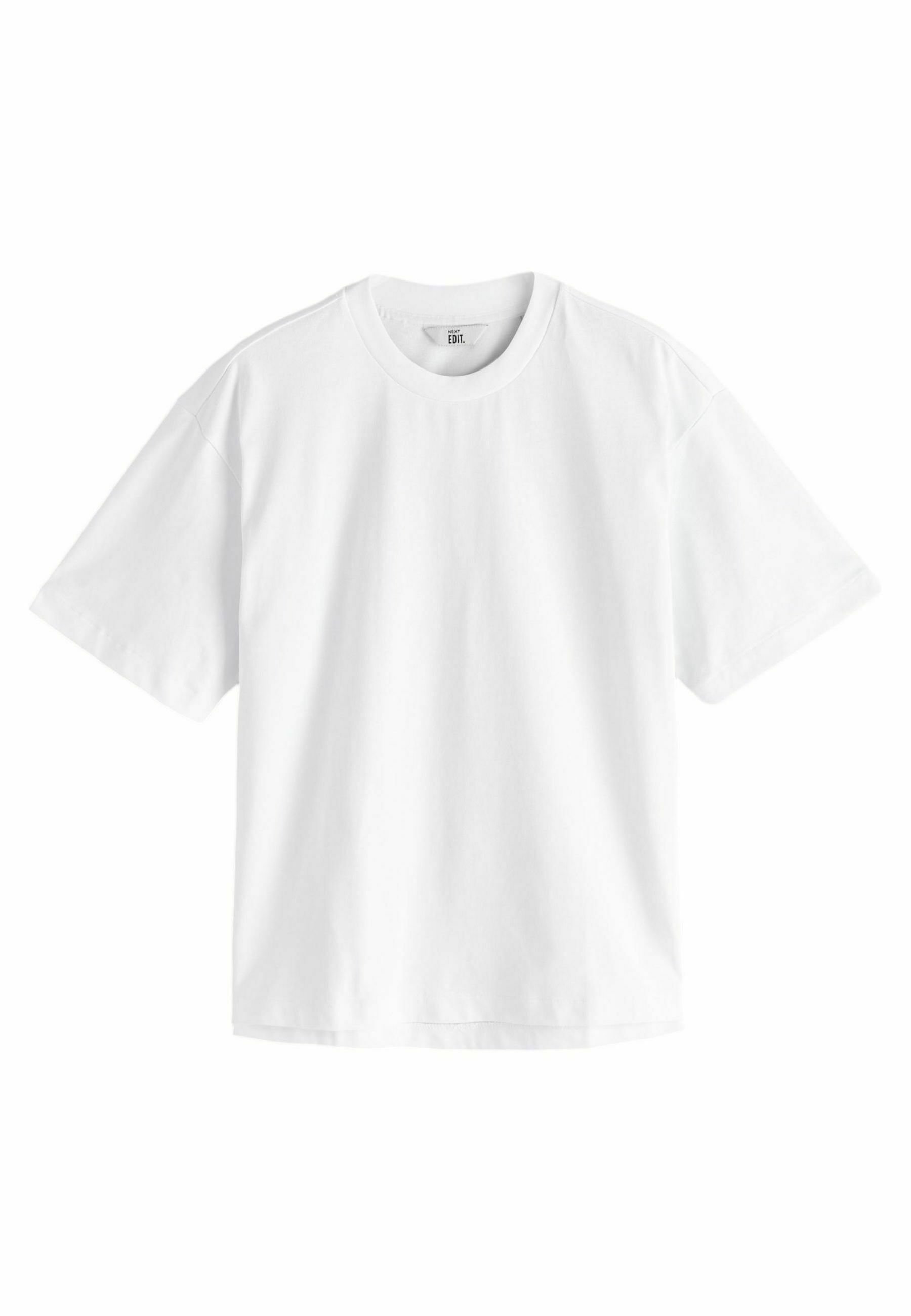 Next BOXY EDIT HEAVYWEIGHT Basic T-shirt white Zalando