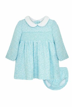 DITSY FLORAL SMOCKED - REGULAR FIT SET - Jerseykjole - duck egg blue
