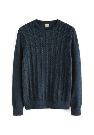 TWIST CABLE CREW - Strickpullover - navy blue