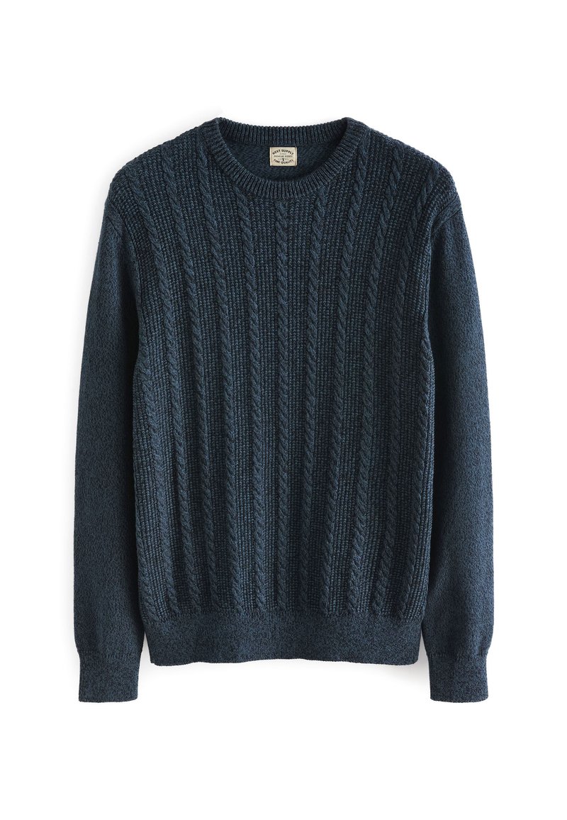 Next - TWIST CABLE CREW - Neule - navy blue, Suurenna