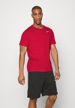 SOLID - T-Shirt sport - gym red/white