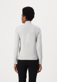 pure cashmere SIMPLE HIGH NECK SWEATER - Vesta - grey