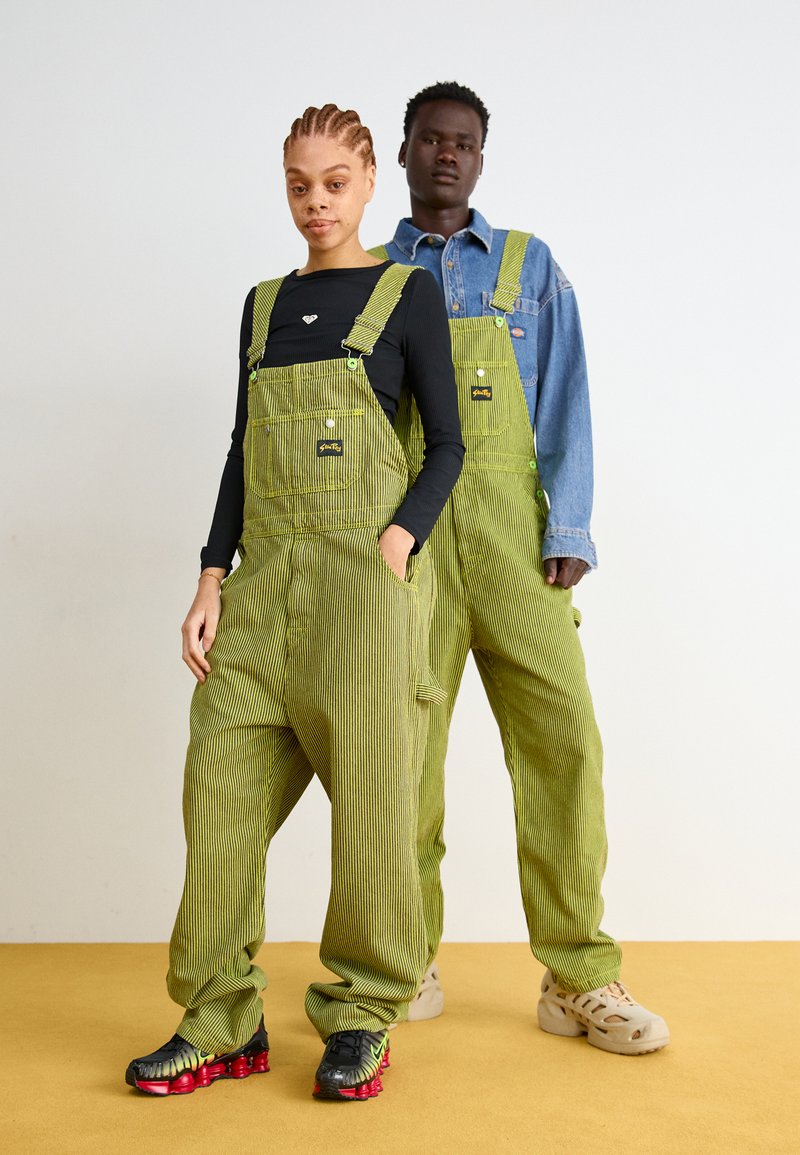 Stan Ray EARLS BIB UNISEX - Denim tuinbroek - lime/black hickory