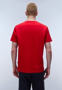 Napapijri S-AYLMER - T-Shirt print - red goji