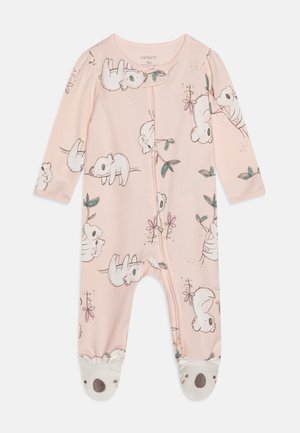 Carter's KOALA PRINT FOOTED - Dupačky na spaní - pink