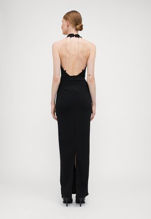 WAL G TALL LEILA HALTERNECK DIAMANTE MAXI - Vestido ligero - black