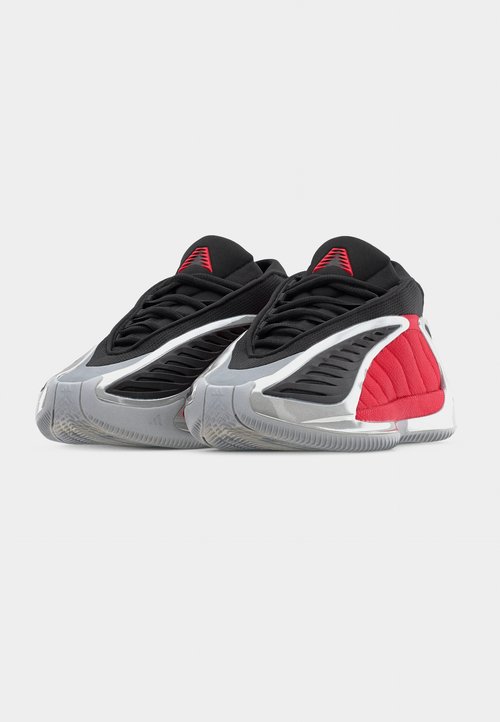 adidas ANTHONY EDWARDS 2 UNISEX - Basketball shoes - silver-coloured metallic/pure ruby/core black — photo 3