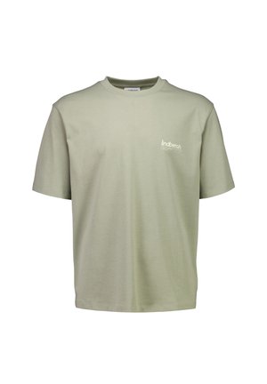 Lindbergh, BRAND CARRIER OVERSIZE TEE - T-shirt imprimé - dusty olive