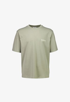 Lindbergh, BRAND CARRIER OVERSIZE TEE - T-shirt imprimé - dusty olive