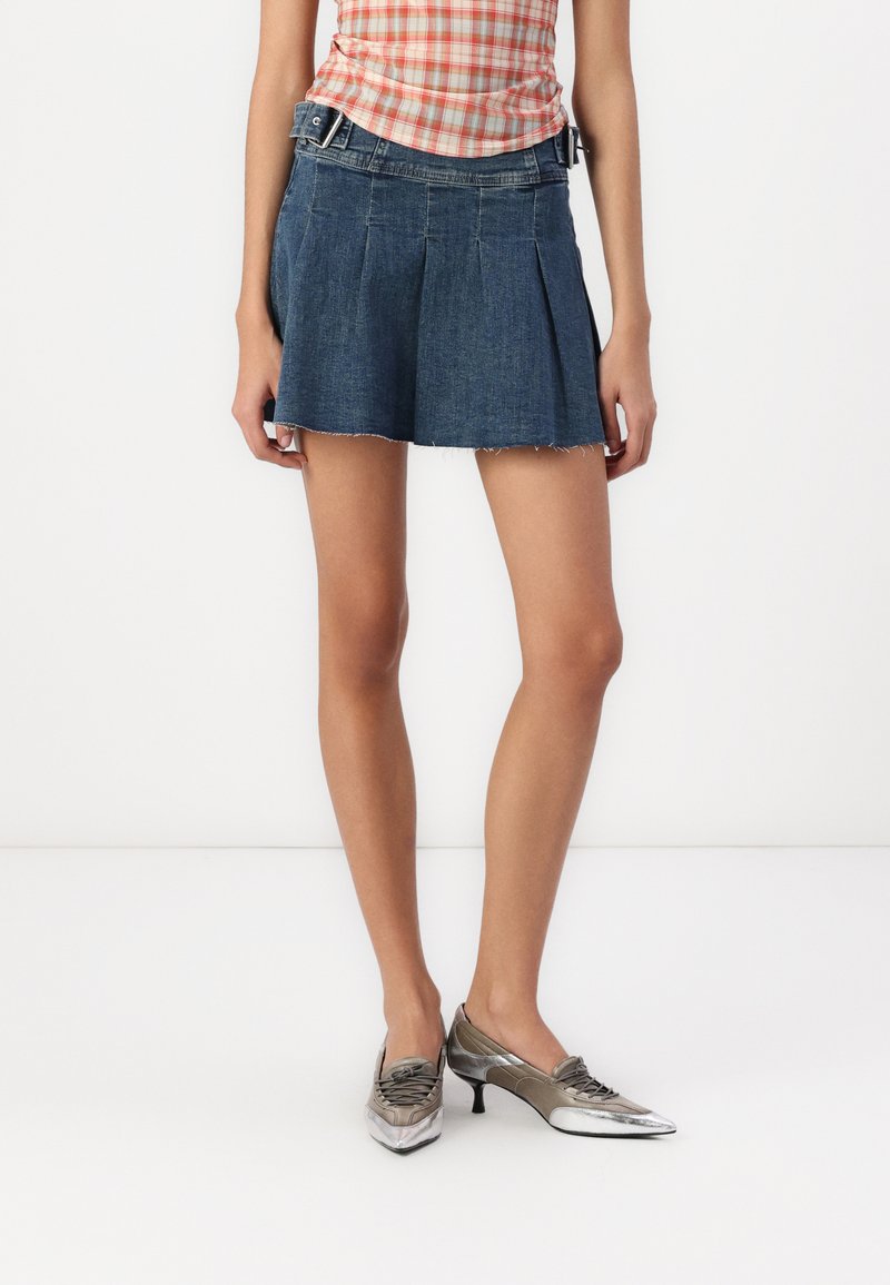 MYCL Track Skirt Melange Blue