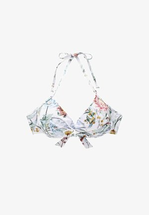 Next PLUNGE STANDARD - Bikini pezzo sopra - white photographic floral