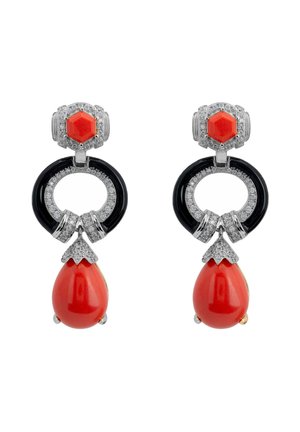 CLARA BOW DROP - Earrings - red