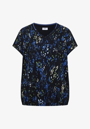 Cecil, KURZARM BLUSENSHIRT MIT STRUKTURMIX - Blouse - urban dark blue