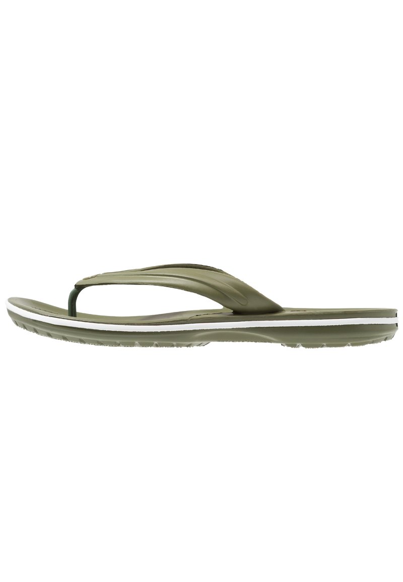 Crocs CROCBAND FLIP UNISEX - Badsandaler - army green/white