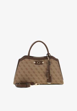Guess, LINDSEY GIRLFRIEND SATCHEL - Kabelka - latte logo