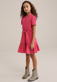 WE Fashion - Srajčna obleka - bright pink Miniaturna slika 1