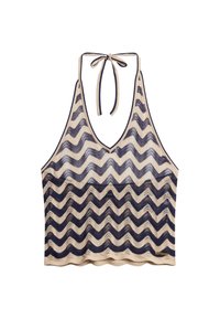 Niet geselecteerd, navy gold zigzag