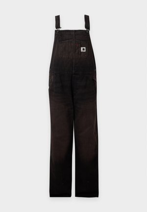 Carhartt WIP, OVERALL STRAIGHT  - Latzhose - black tobacco used wash