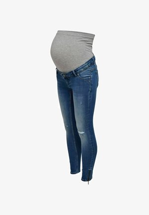 ONLY MATERNITY Vaqueros pitillo - dark blue