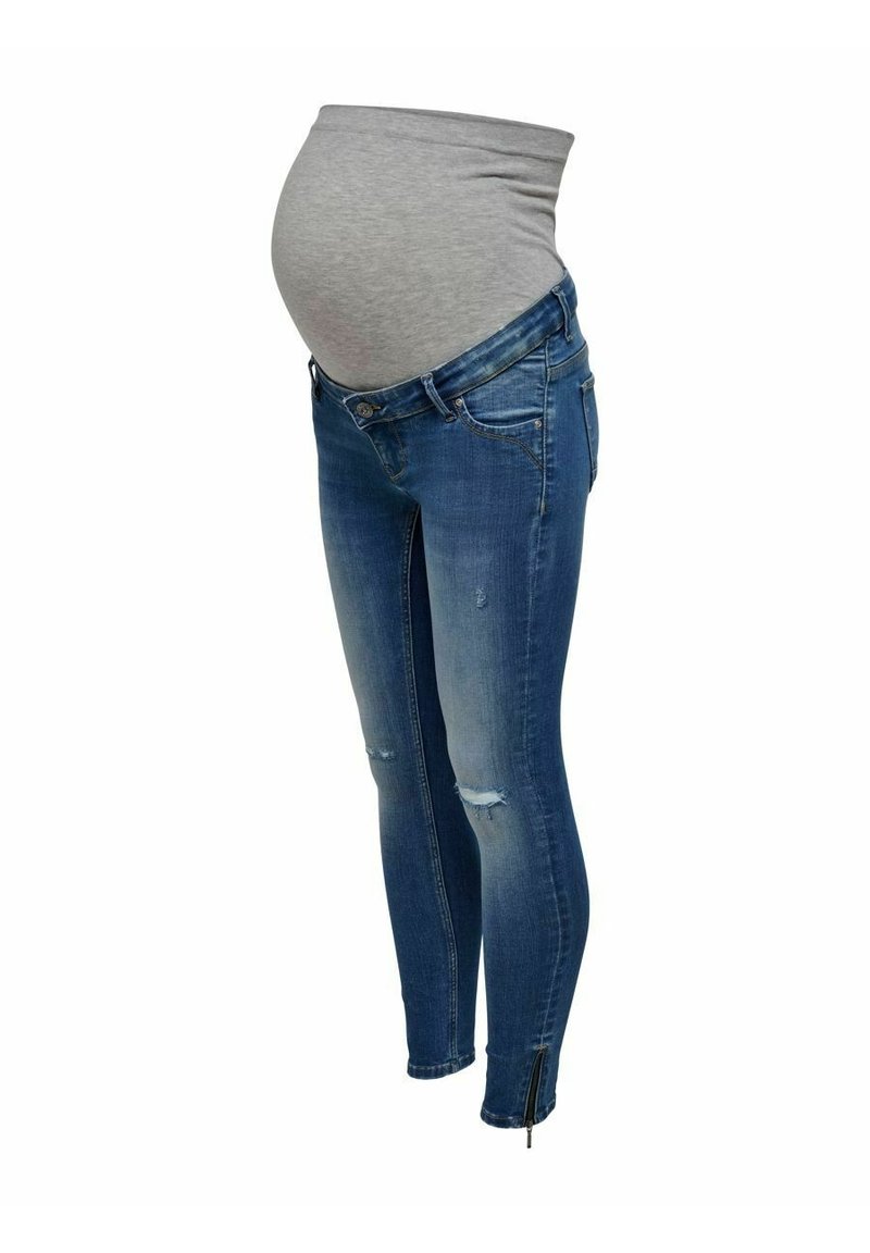 ONLY MATERNITY Vaqueros pitillo - dark blue
