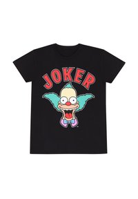 Henry Tiger SIMPSONS KRUSTY JOKER - Triko s potiskem - black