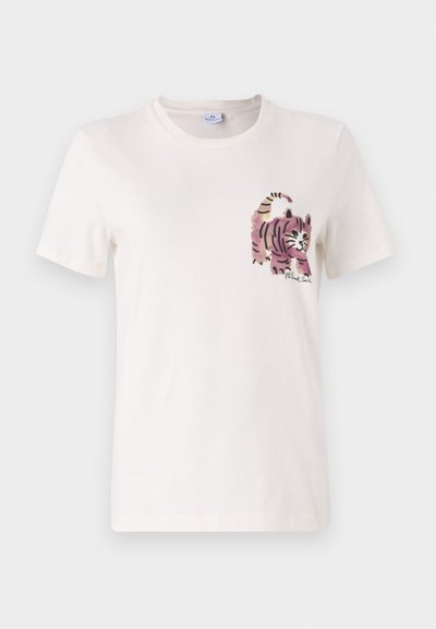 PS Paul Smith WOMENS CAT - Μπλουζάκι με στάμπα - white