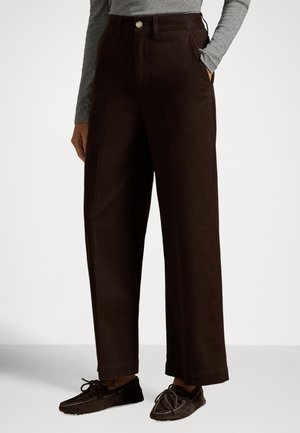 CHINO WIDE-LEG PANT - Pantaloni - squire brown