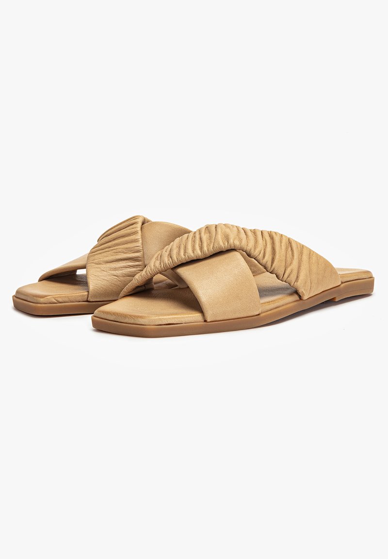 Damen Sneaker | Inuovo Pantolette flach hellbraun - RN87225 Damen Sneaker | Inuovo Pantolette flach hellbraun - RN87225